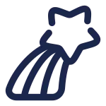Star Rainbow SVG Icon